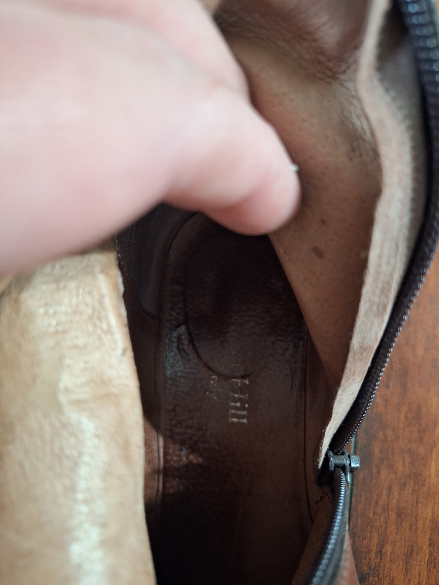 Garnet Hill Knee-Hi Boot - Brown Size 7.5