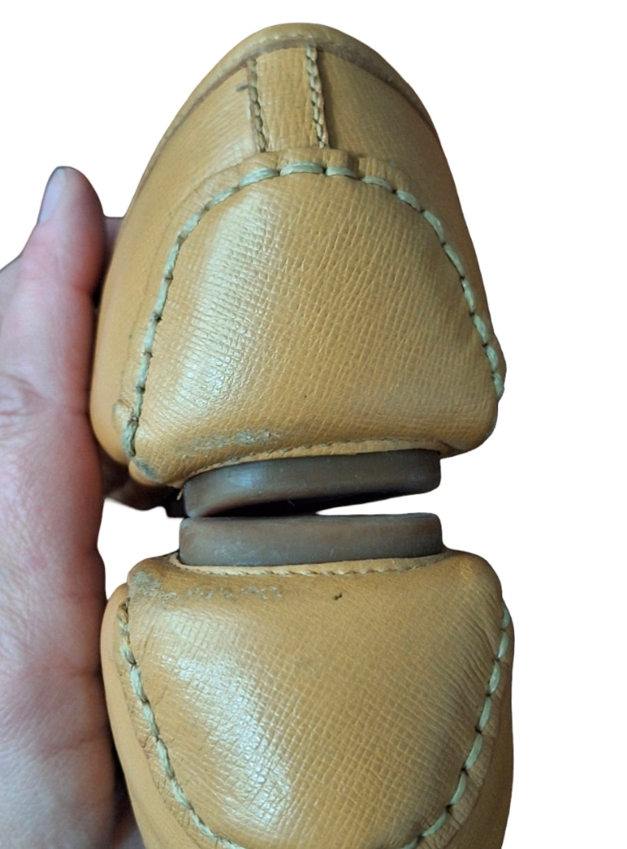 Michael Kors Fulton Ballet Flats Leather Camel Size 8