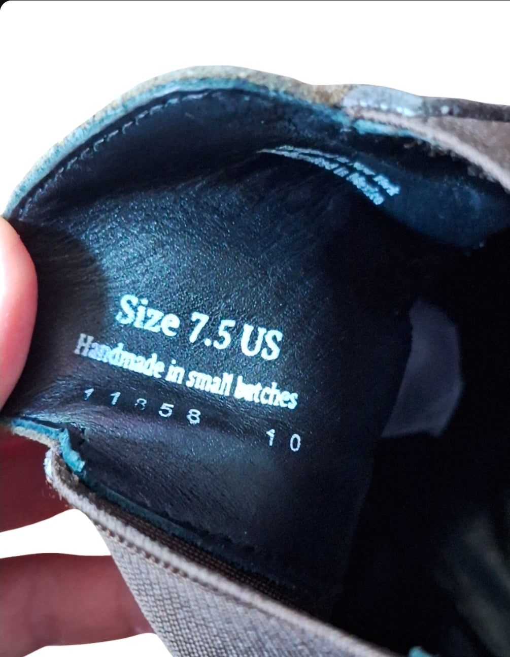 THURSDAY BOOT Suede Leather Duchess Chelsea Brown Women's Sz 7.5