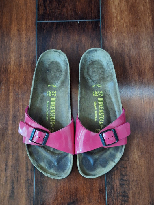 Birkenstock Madrid Raspberry Pink Sandals US 6 EU 37