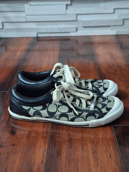 Coach Francesca Womens Size 8.5B tennis Shoes Black Gray