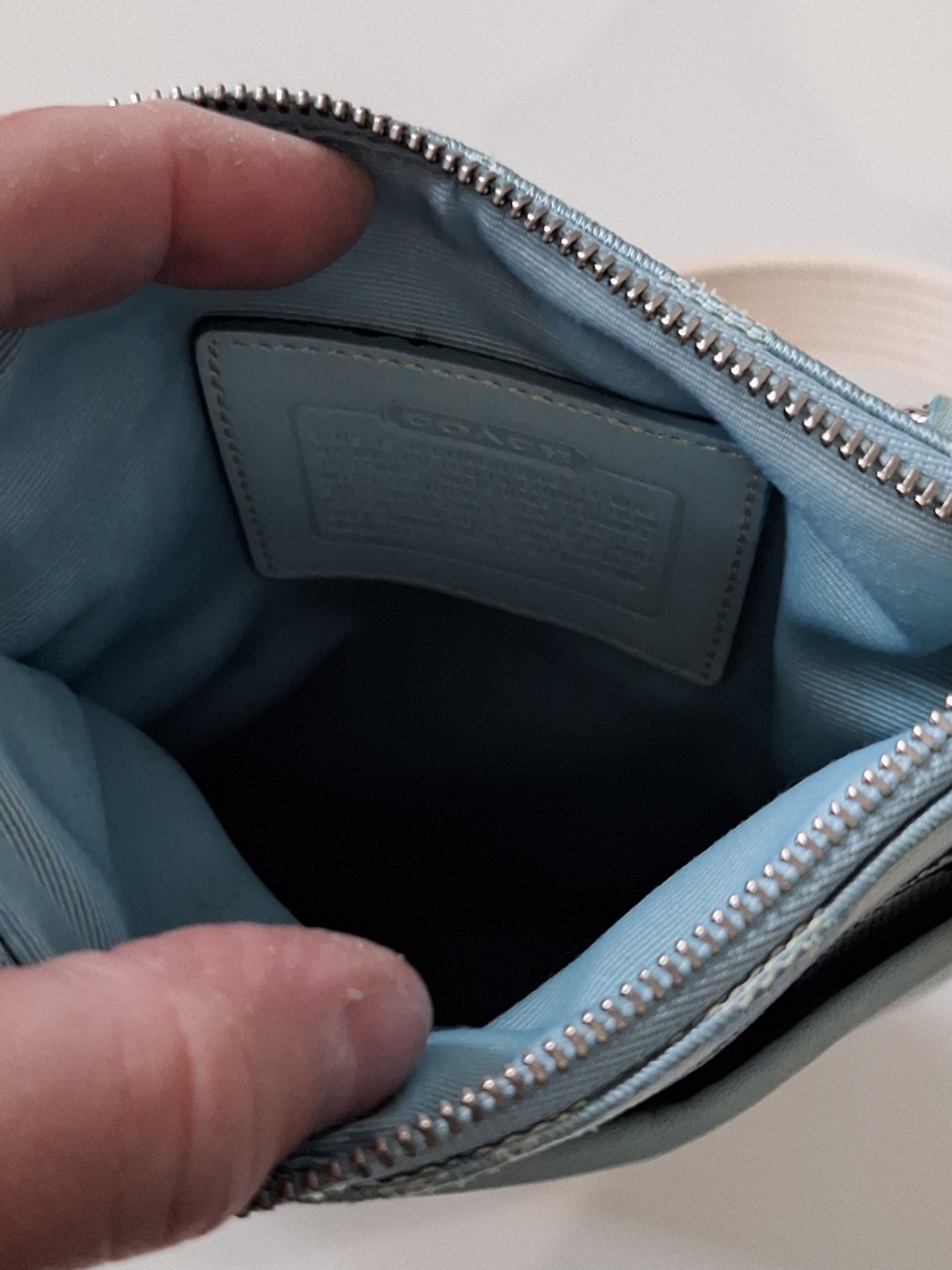 Coach Signature Blue Crossbody Bag