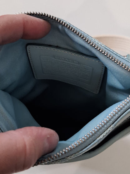 Coach Signature Blue Crossbody Bag