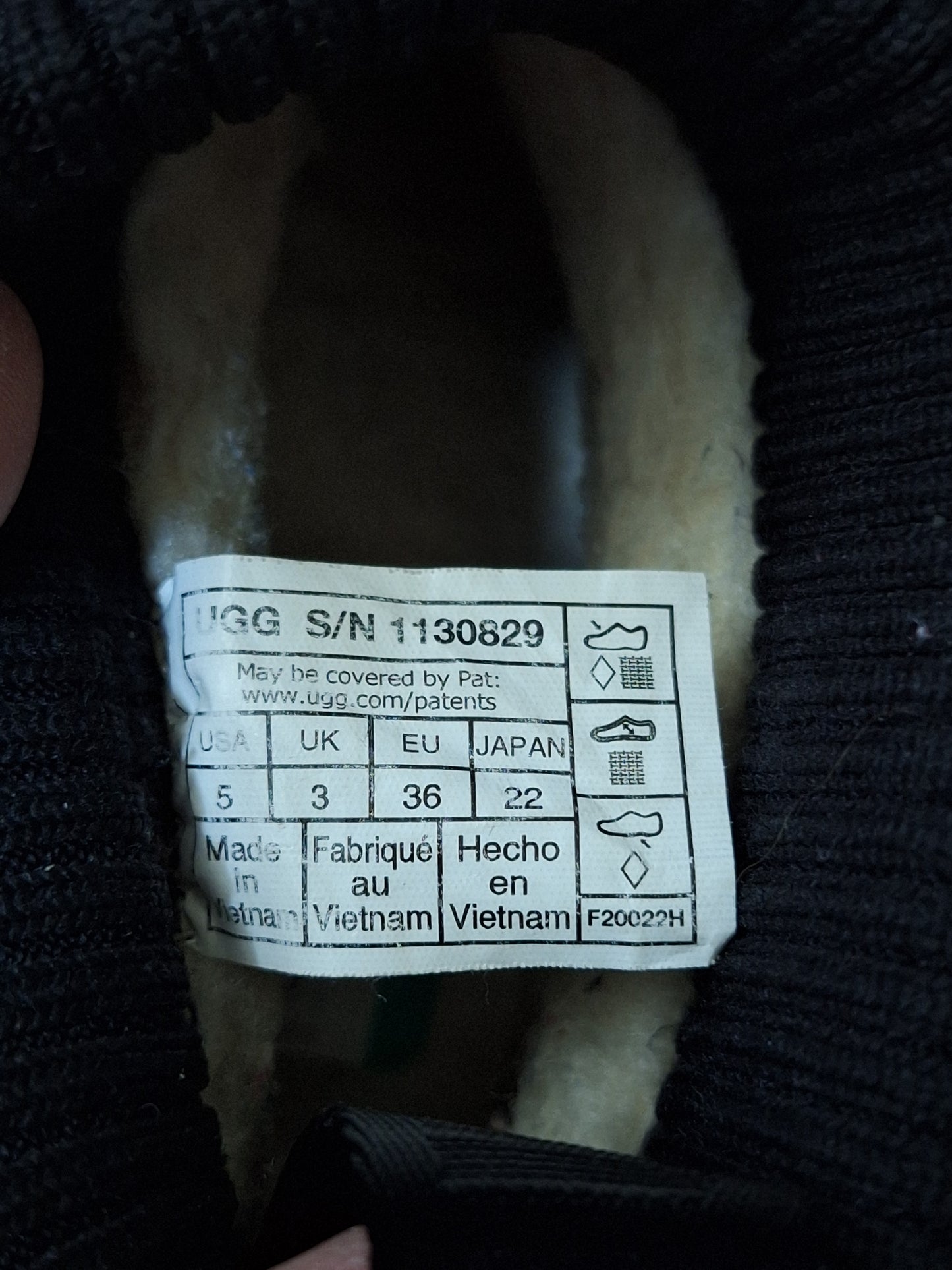 UGG Black Adiroam Ankle Waterproof Winter Mini Snow Boot Size US 5