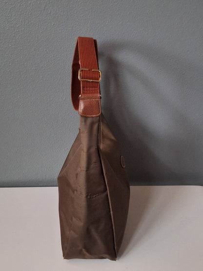 Brown Longchamp Le Pliage Origional Crossbody Shoulder Bag