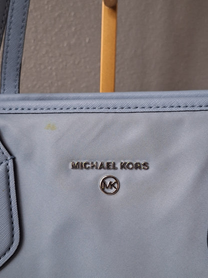 Michael Kors Eva Small Nylon Gabardine Tote bag light blue