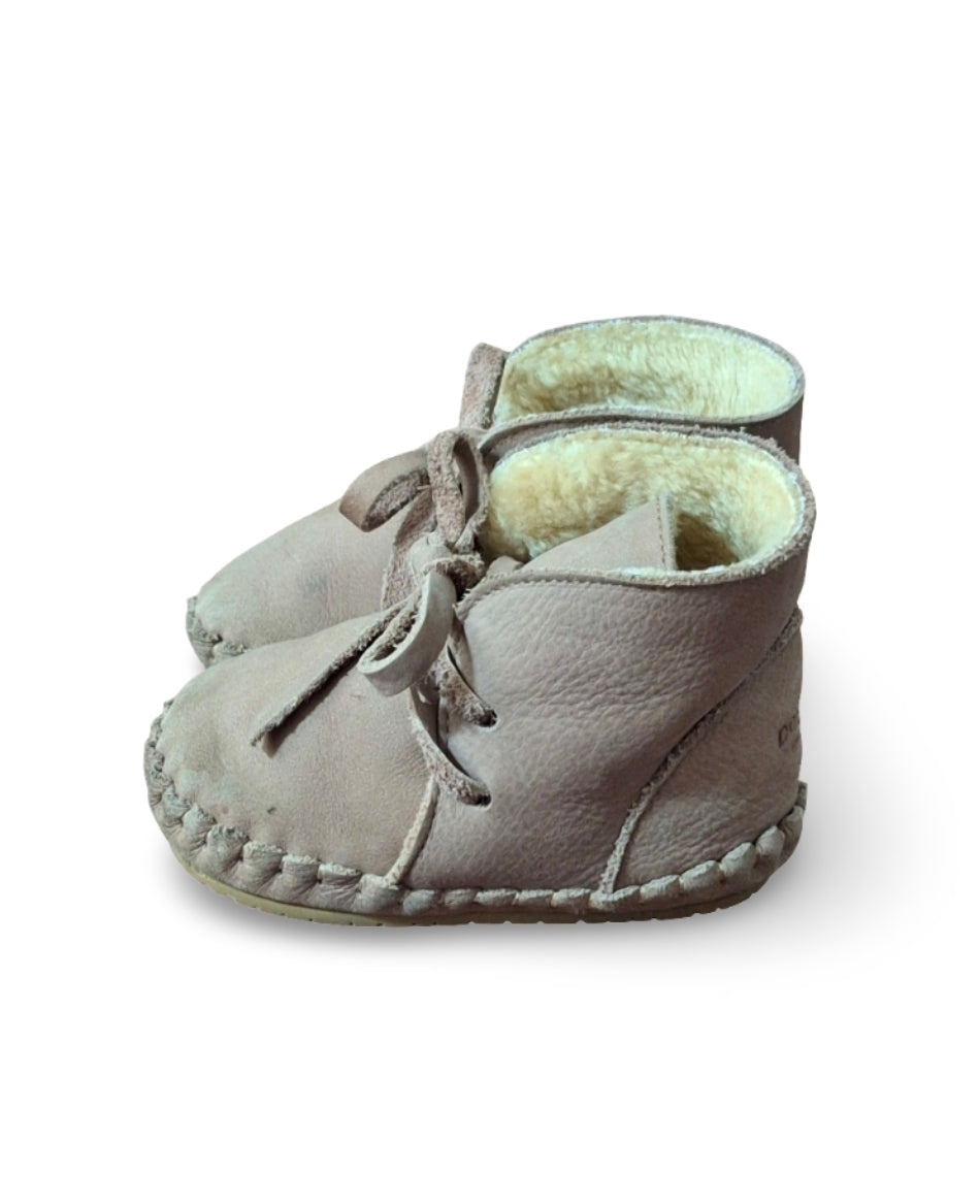Donsje Amsterdam Pina Booties for Baby Child Truffle Nubuck, 24-30 Months