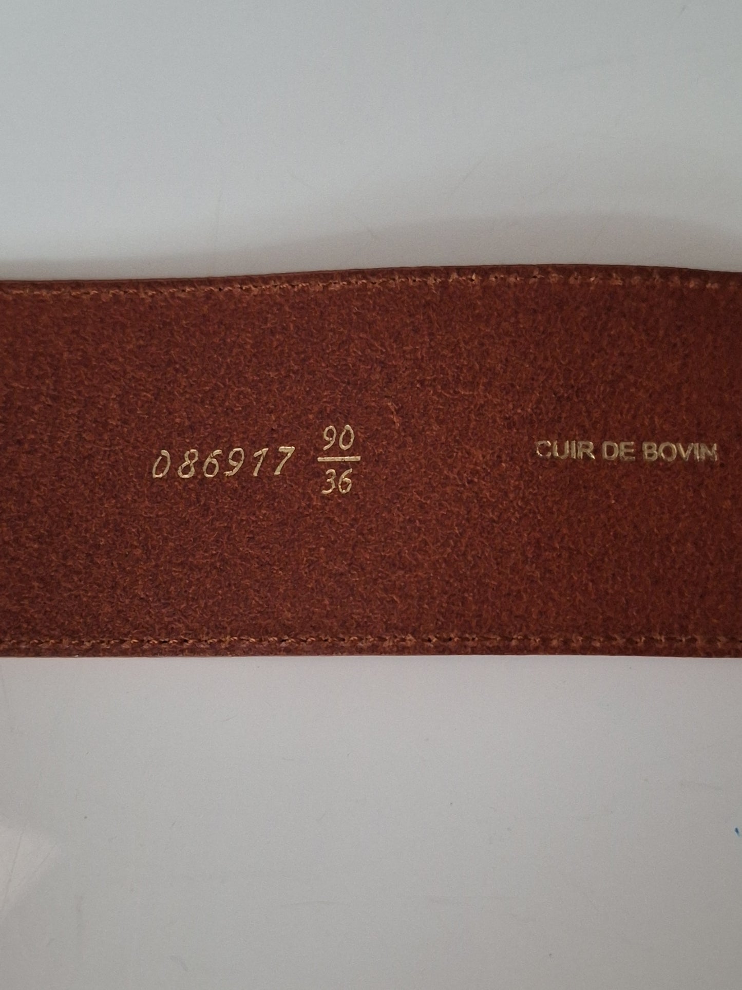Women's Herbert Frère Soeur Brown Leather Belt Made In France