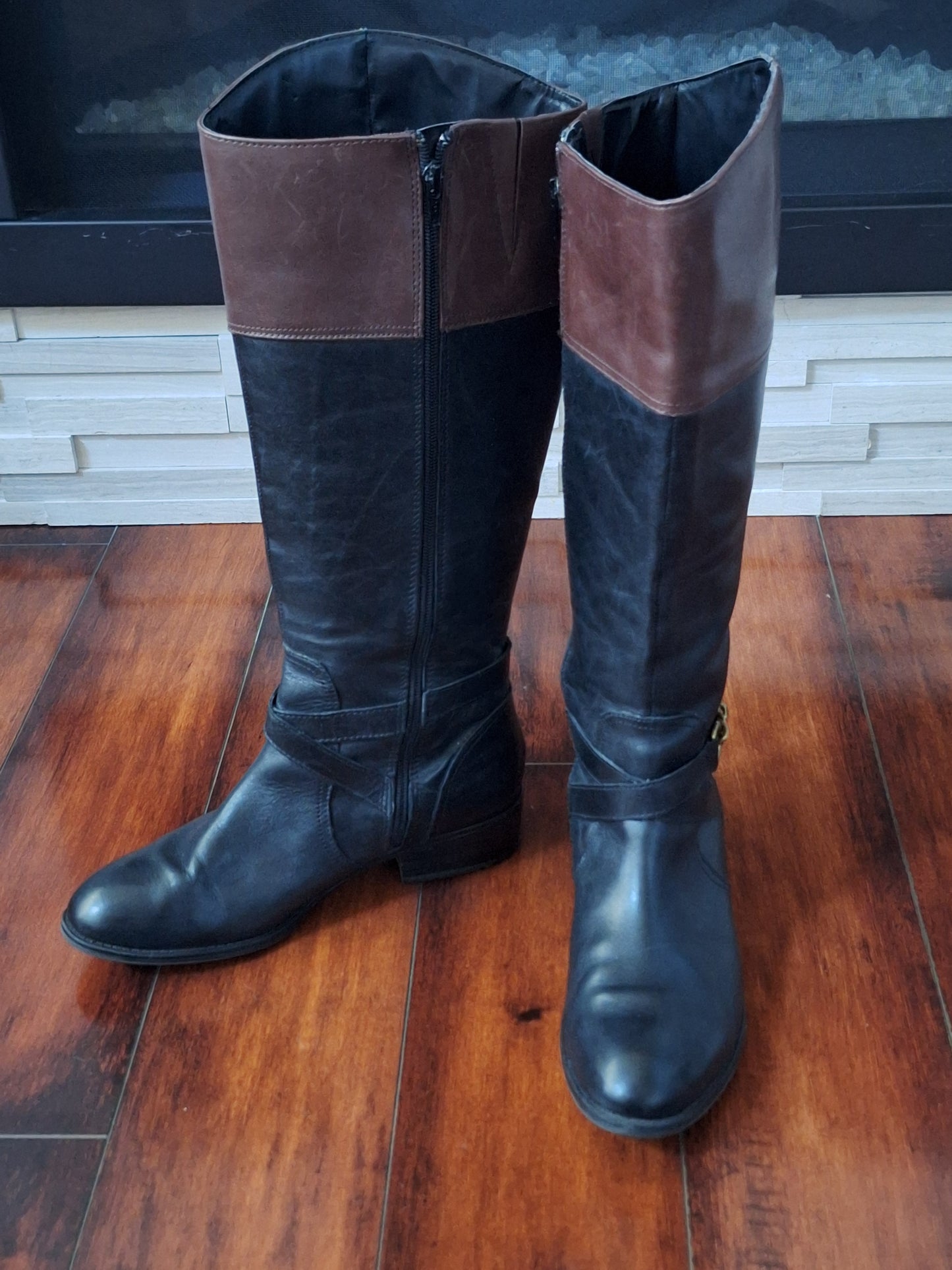 Lauren Ralph Lauren Leather Equestrian Tall Knee Women’s Designer Boots Size 8.5