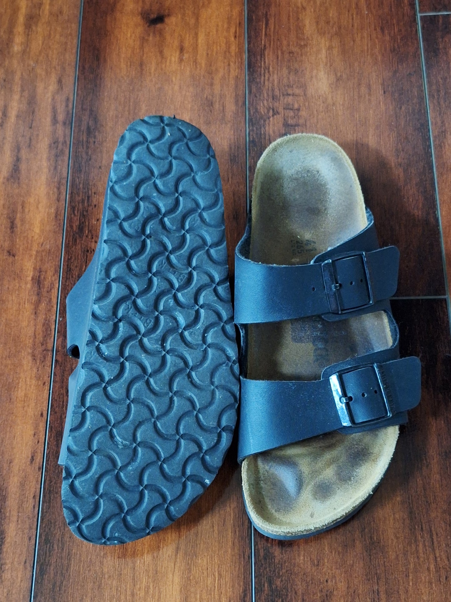 Birkenstock Arizona Sandals Black Leather, EU 41 W 10 M 8