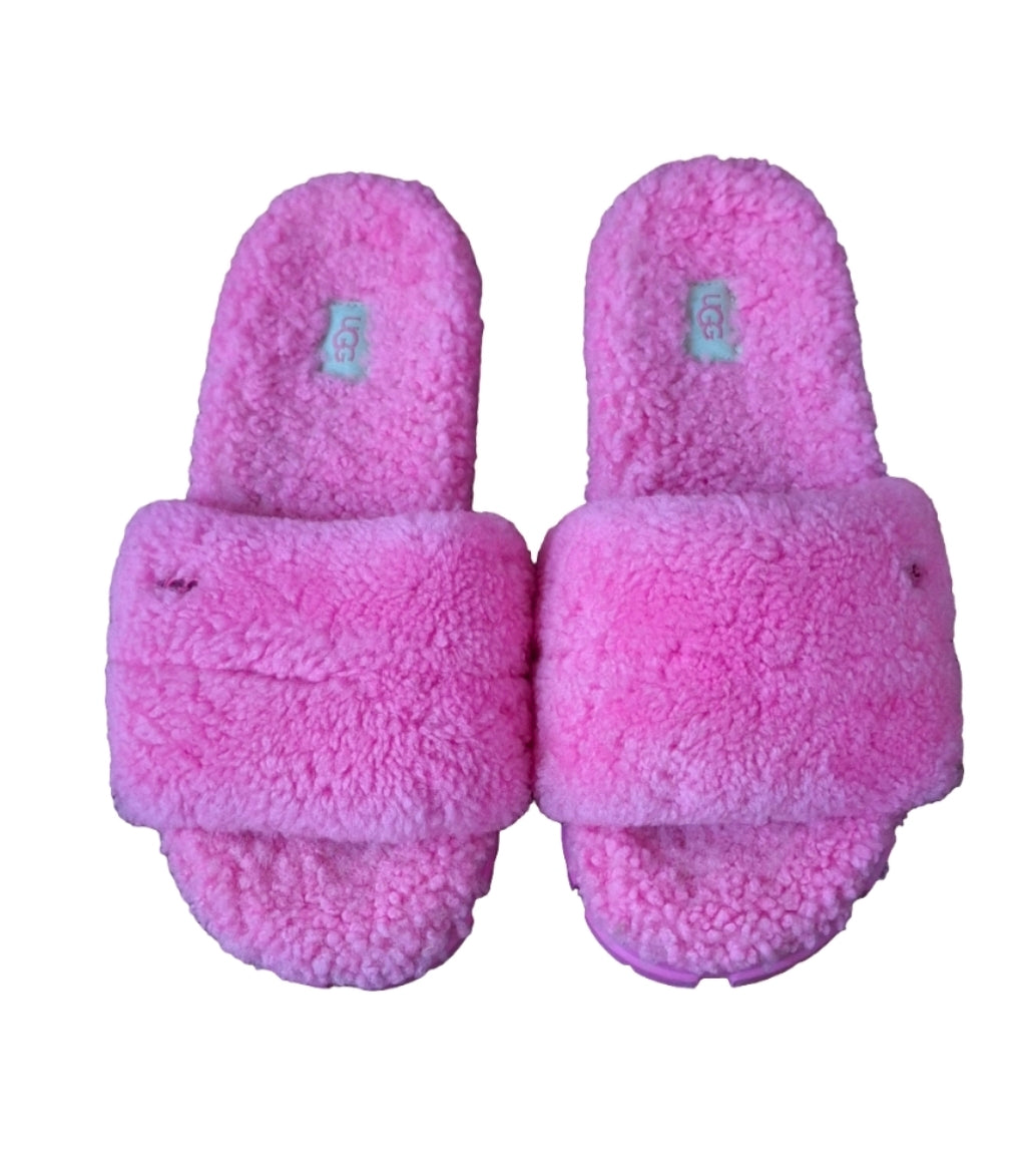 UGG Women's Pink Cozetta Curly slides Size 10