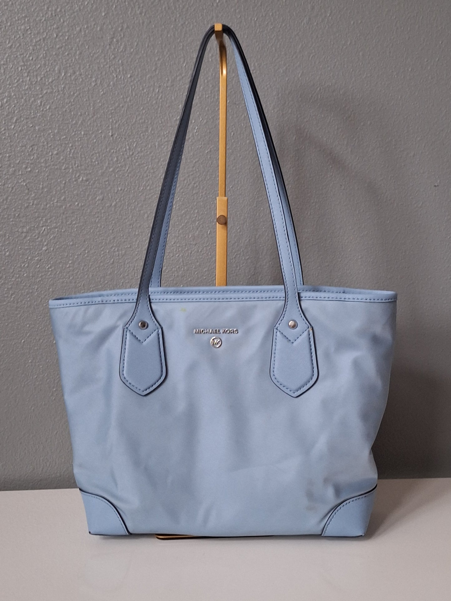 Michael Kors Eva Small Nylon Gabardine Tote bag light blue