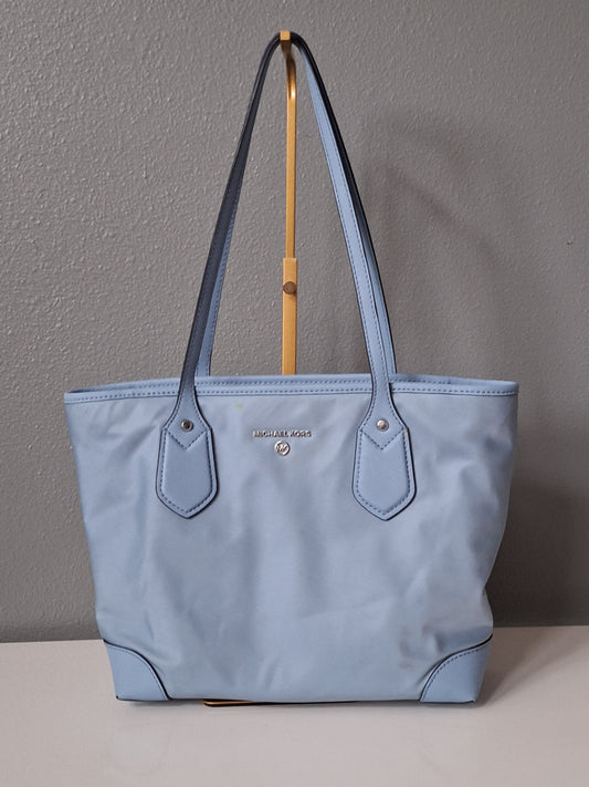 Michael Kors Eva Small Nylon Gabardine Tote bag light blue