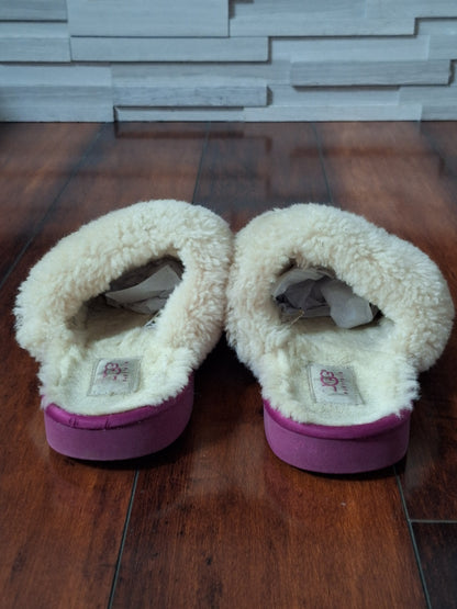 UGG Kids Dazzle Sequin Pink Slippers Size 5