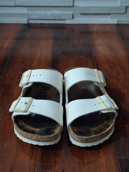 Birkenstock Arizona sandals Off White leather, EU 39 W 8