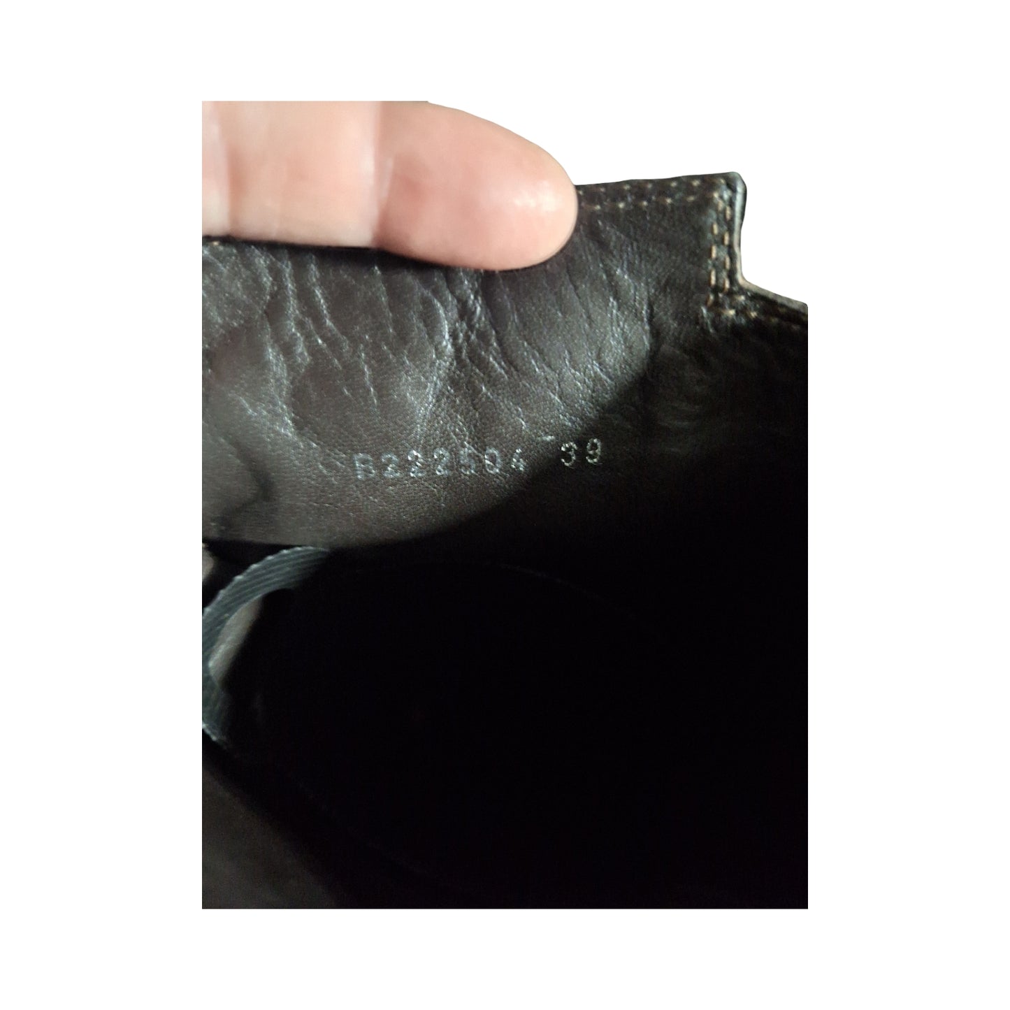 AGL Black Knee-High Leather Riding Boots, Size EU 39 US 8.5-9