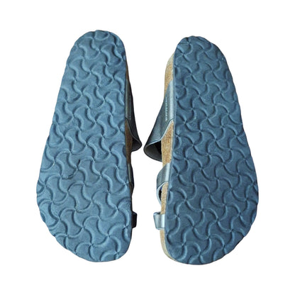 Birkenstock Mayari Leather Thong Sandals Bronze Metallic, Size 37 EU (US 6)