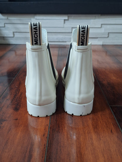 White MICHAEL Michael Kors rain boot Size 8