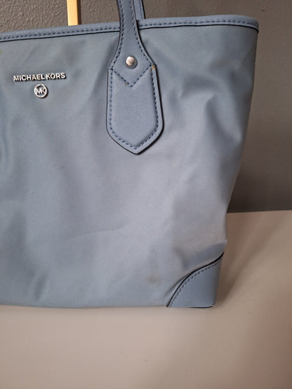 Michael Kors Eva Small Nylon Gabardine Tote bag light blue