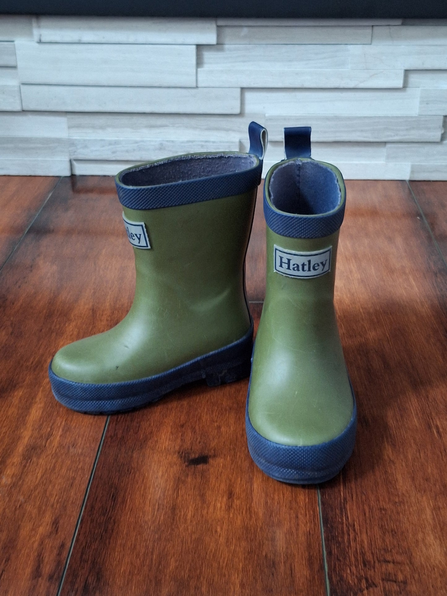 Hatley Kids Forest Green Matte Rain Boots Size 4