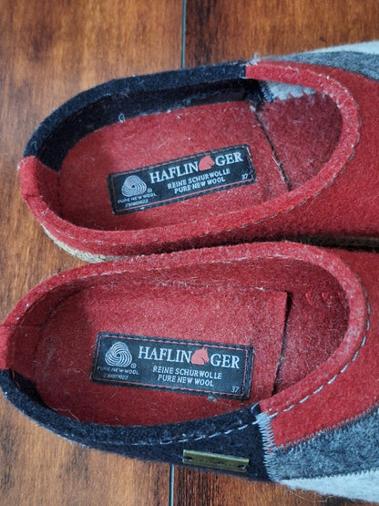 Haflinger Women's Patch Clog Chili EU 37 US 6-6.5