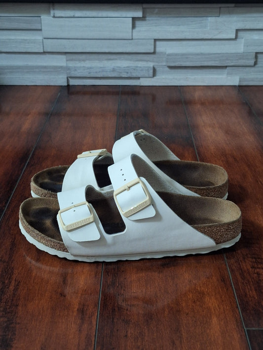 Birkenstock Arizona sandals Off White leather, EU 39 W 8
