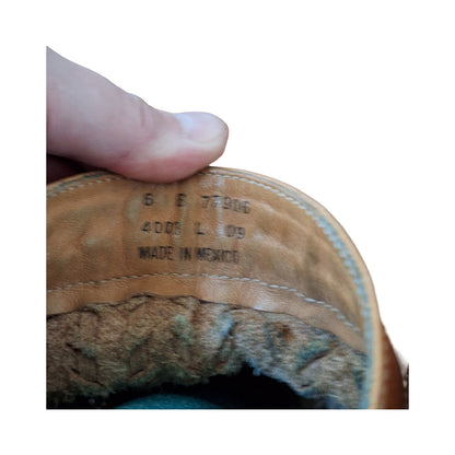 Frye Shirley Woven Huarache short brown leather boots, Size 6