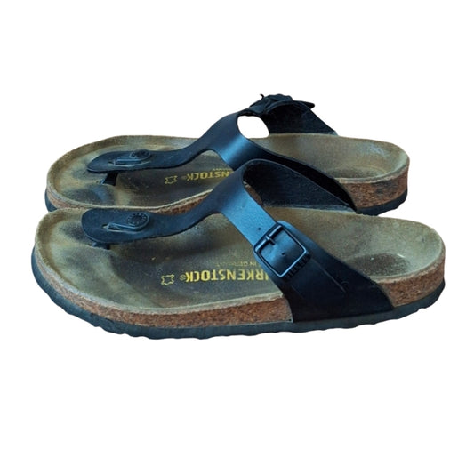 Birkenstock Gizeh Birko-Flor thong sandals Black EU 39 W8