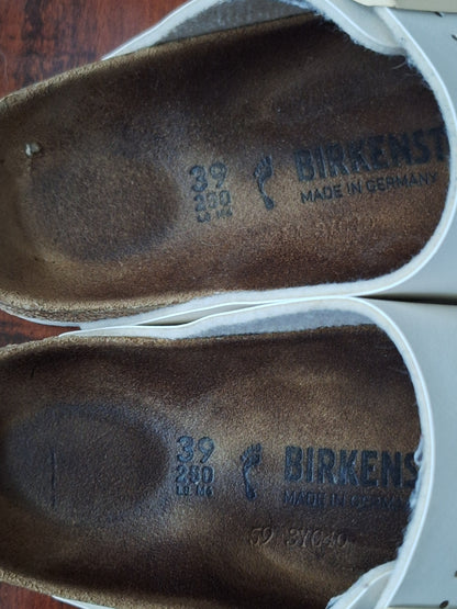 Birkenstock Arizona sandals Off White leather, EU 39 W 8