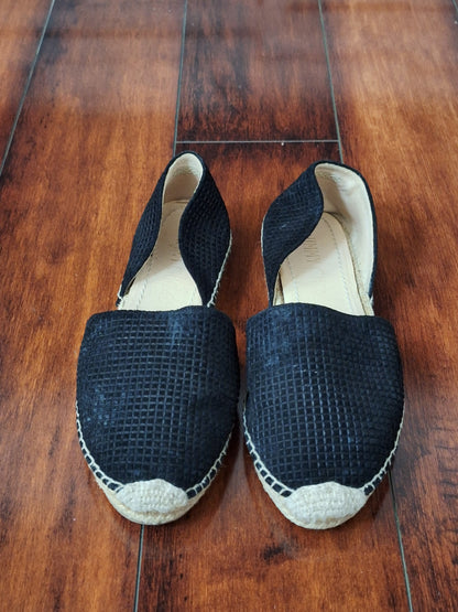 Jimmy Choo Espadrilles Black Suede Flats Dreya EU 37 US 7