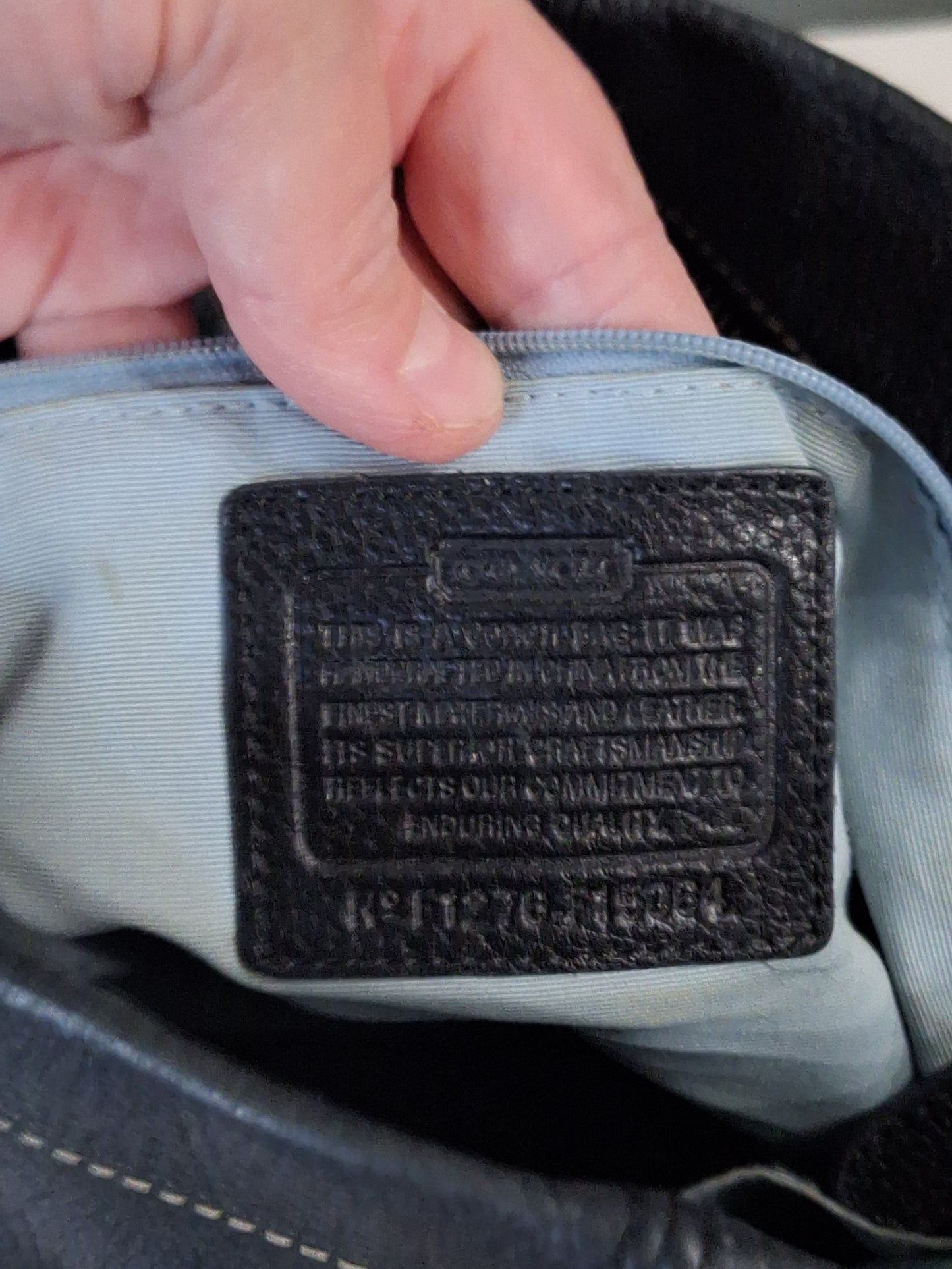 COACH F15064 Pebble Leather F15064 Black  Shoulder Or Crossbody Bag Y2K Boho