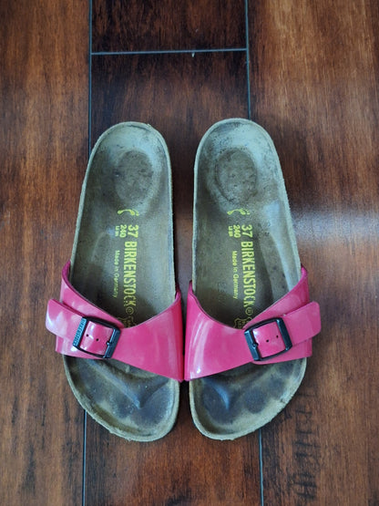 Birkenstock Madrid Raspberry Pink Sandals US 6 EU 37