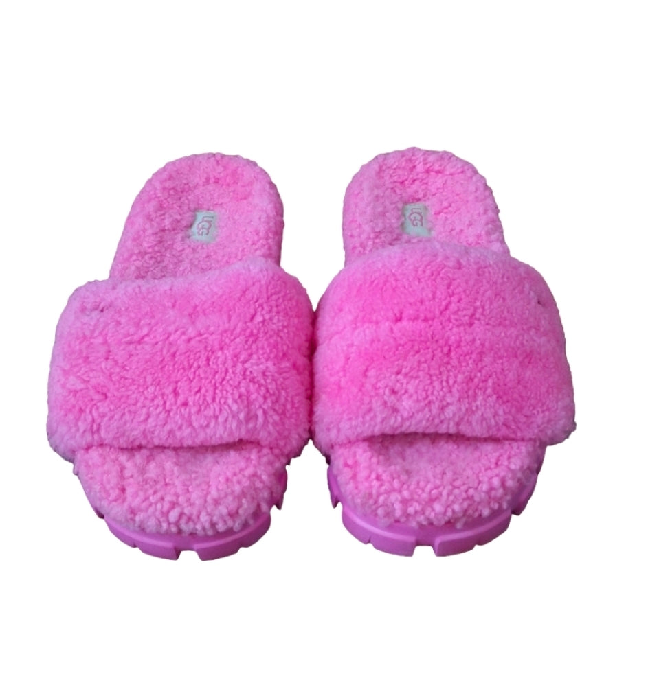 UGG Women's Pink Cozetta Curly slides Size 10