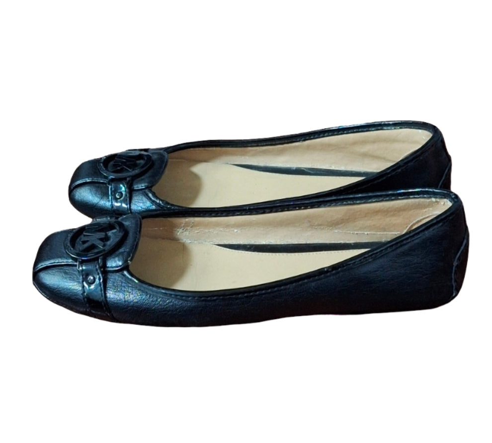 Women's Michael Kors Fulton Black Flats Size 8.5