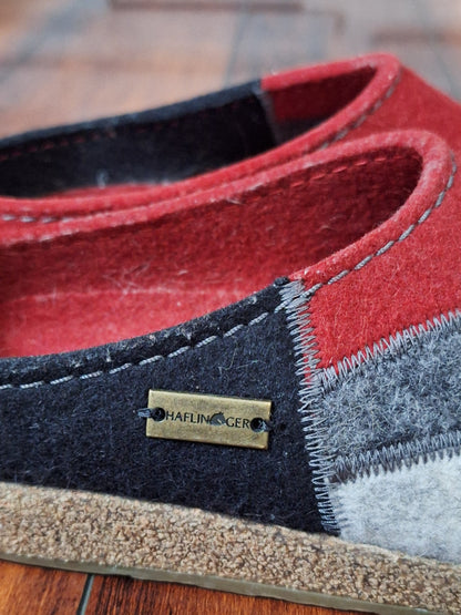 Haflinger Women's Patch Clog Chili EU 37 US 6-6.5