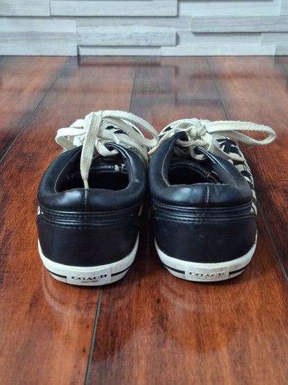 Coach Francesca Womens Size 8.5B tennis Shoes Black Gray