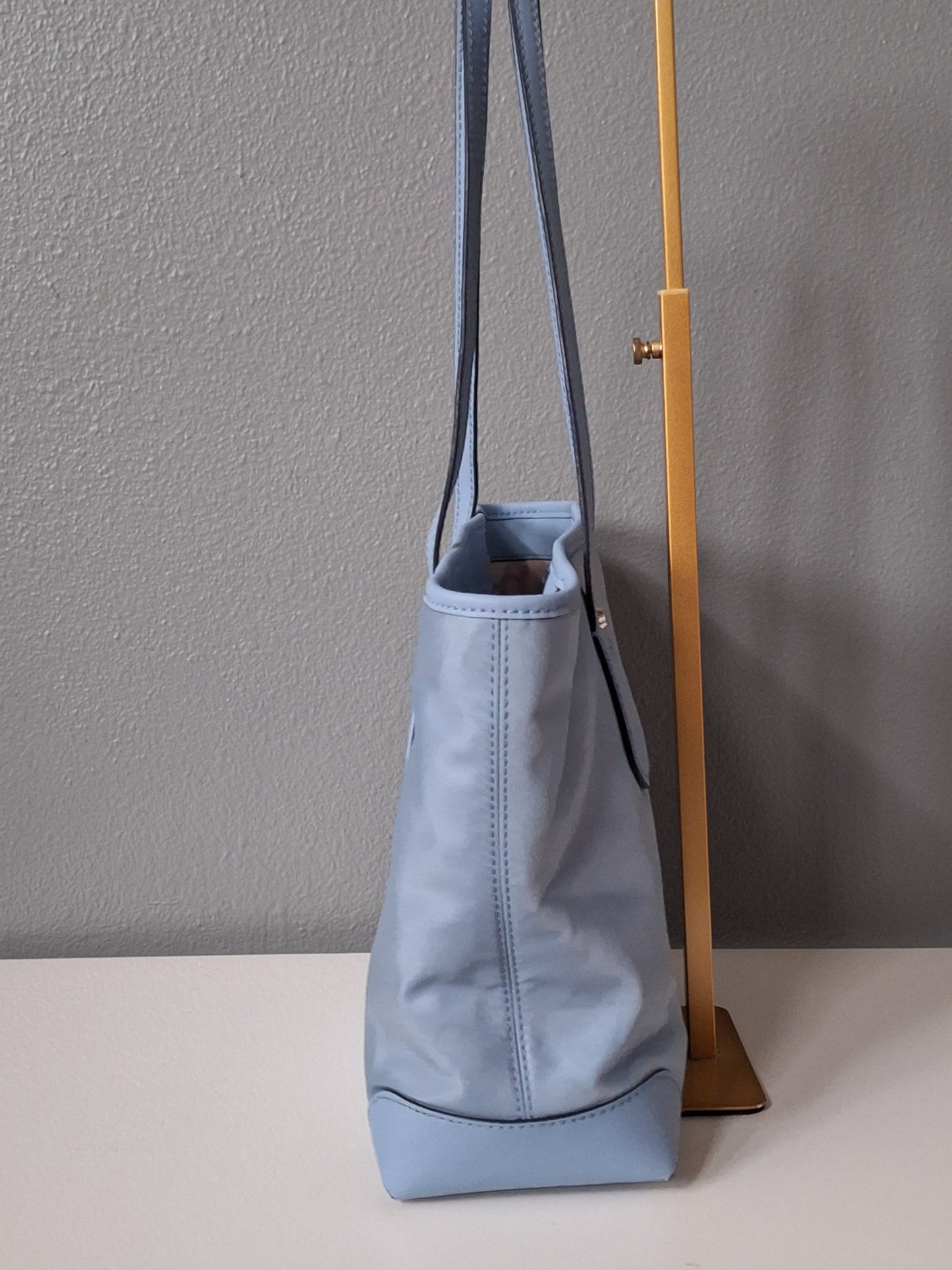 Michael Kors Eva Small Nylon Gabardine Tote bag light blue