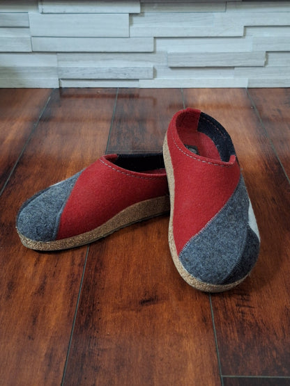 Haflinger Women's Patch Clog Chili EU 37 US 6-6.5