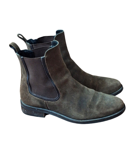 THURSDAY BOOT Suede Leather  Duchess Chelsea Brown Women's Sz 7.5