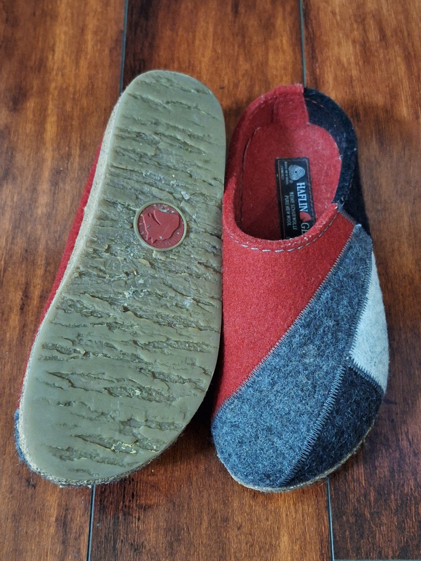 Haflinger Women's Patch Clog Chili EU 37 US 6-6.5