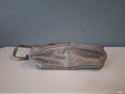 Frye Leather Melissa Top Handle Crossbody Bag Distressed Gray