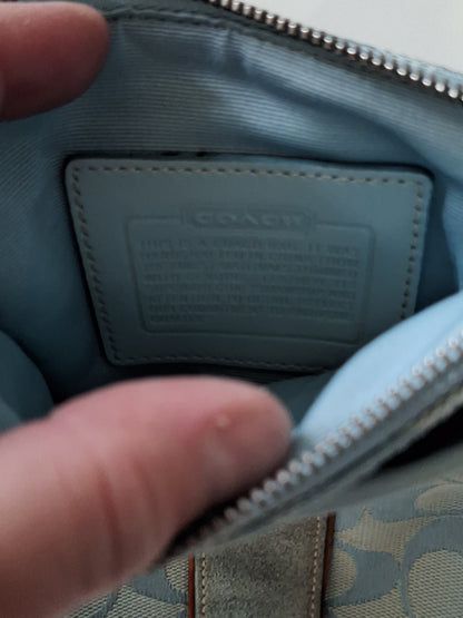 Coach Signature Blue Crossbody Bag
