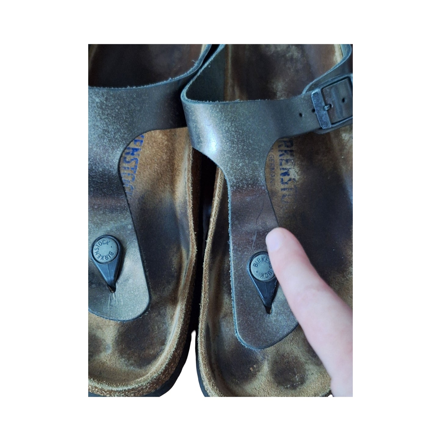 Birkenstock Gizeh Shoes Womens EU 40 US 9 Metallic Thong Sandals