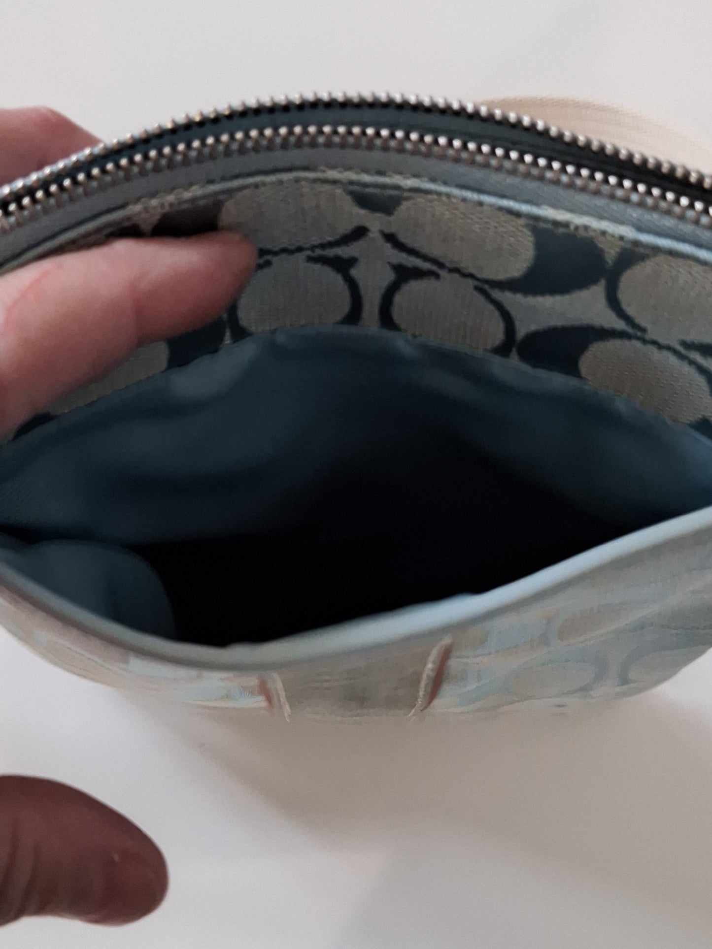 Coach Signature Blue Crossbody Bag