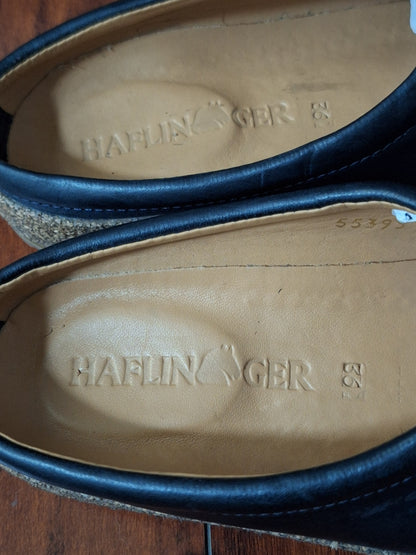 Haflinger Phillip black leather unisex clogs EU 36 US 5