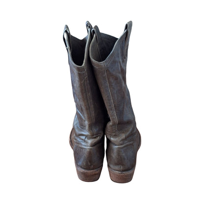 Frye Womens Carson Boots Cowboy Western Pull On Smoke Size 9