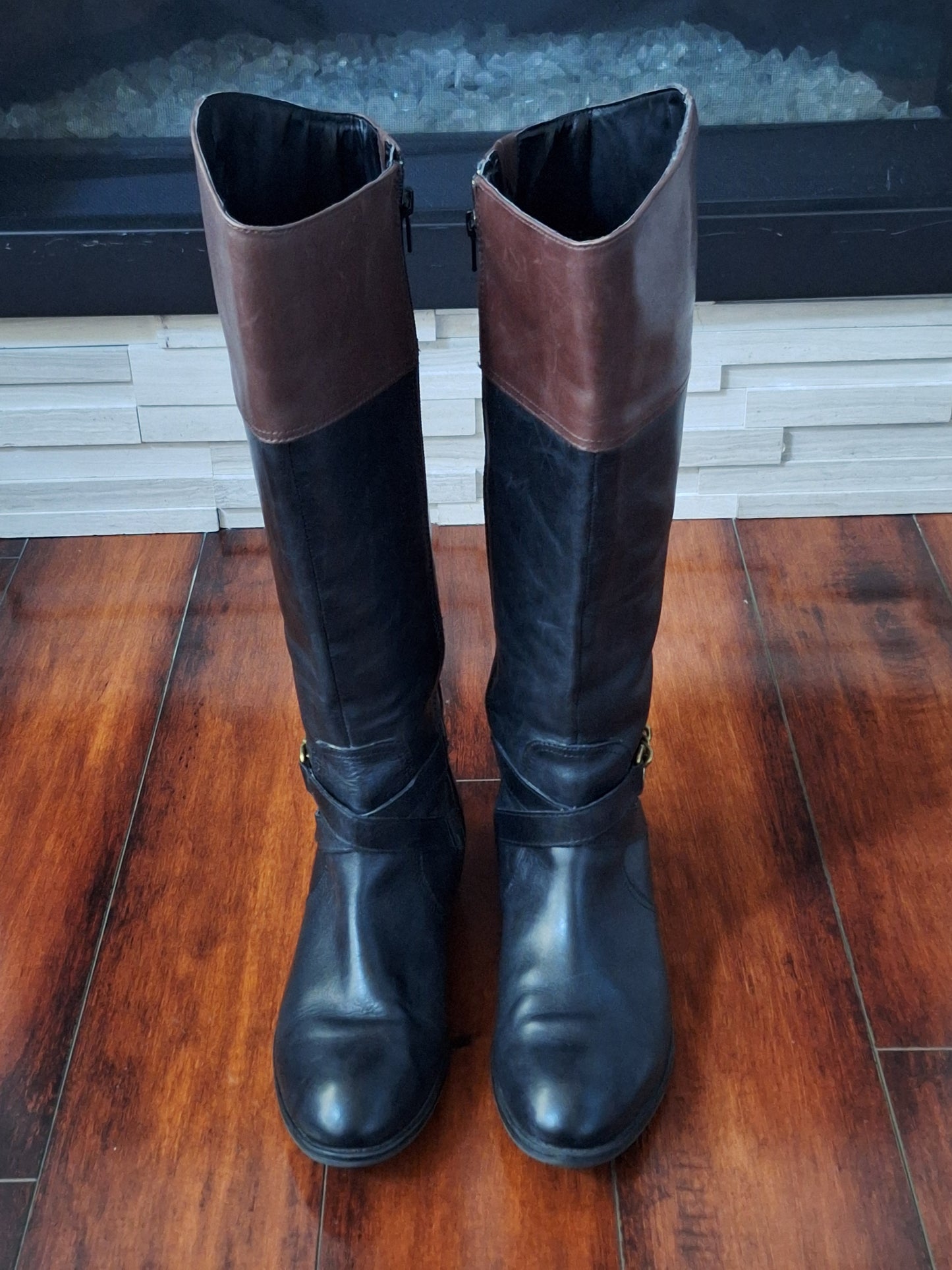 Lauren Ralph Lauren Leather Equestrian Tall Knee Women’s Designer Boots Size 8.5
