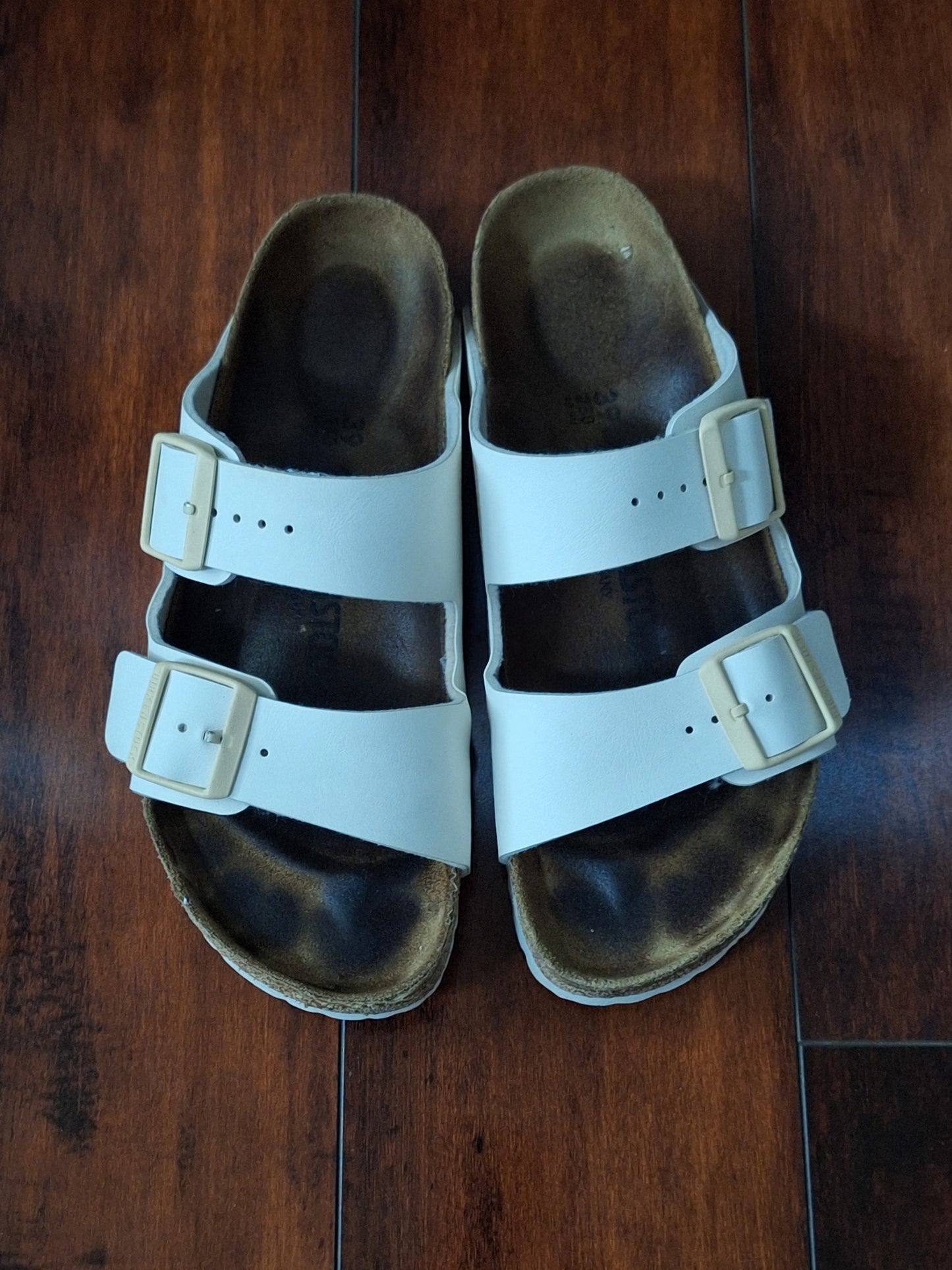 Birkenstock Arizona sandals Off White leather, EU 39 W 8