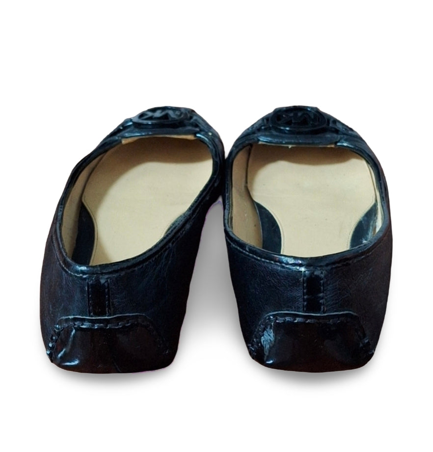Women's Michael Kors Fulton Black Flats Size 8.5