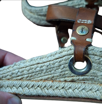 Yves Saint Laurent Nu Pieds Espadrille  Sandals EU 37 US 7